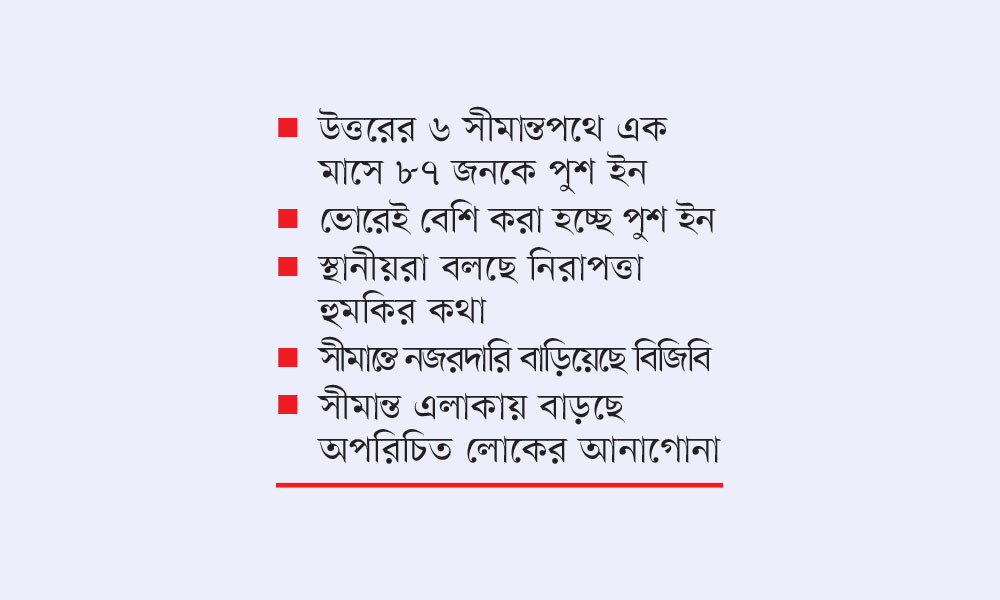 ১৮ দিনে ৫২৮ জনকে পুশ ইন