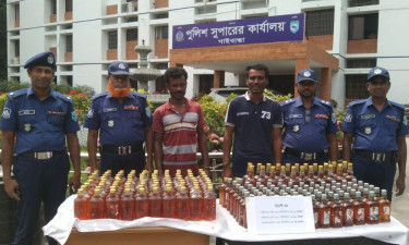 গাইবান্ধায় ১৮৬ বোতল বিদেশি মদসহ ২ ভাই আটক