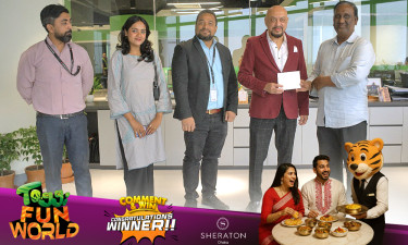 টগি ফান ওয়ার্ল্ডে বৈশাখ উদযাপন প্রতিযোগিতার বিজয়ীদের পুরস্কার বিতরণ