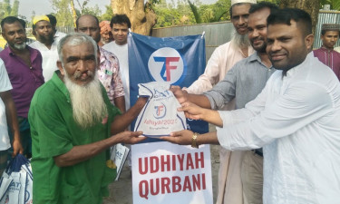 কুড়িগ্রামে হতদরিদ্র সাড়ে ৬ হাজার পরিবারের জন্য ৭৮টি গরু কোরবানি