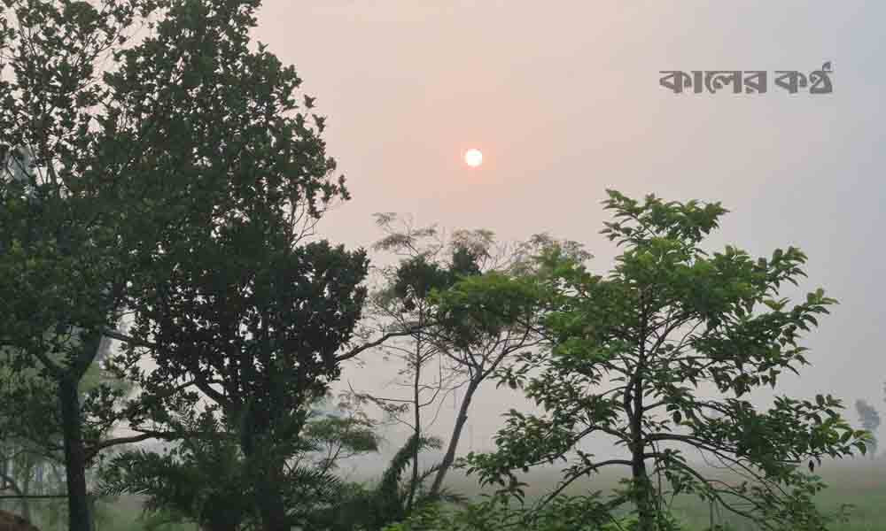 তীব্র গরমে উল্টো চিত্র ঠাকুরগাঁওয়ে, জুনের সকালে ঘন কুয়াশা