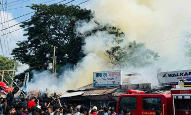 মানিকগঞ্জে ঝিটকা বাজারে অগ্নিকাণ্ড, ৩ দোকান ভস্মীভূত