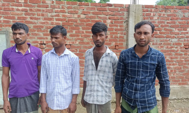 গ্রামীণ মৎস্য প্রকল্পে ডাকাতি, চারজনকে পুলিশে সোপর্দ