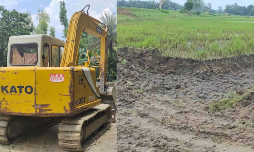 সিরাজগঞ্জে ইজারাকৃত জলাশয়ের মাটি চুরি করে বিক্রির অভিযোগ