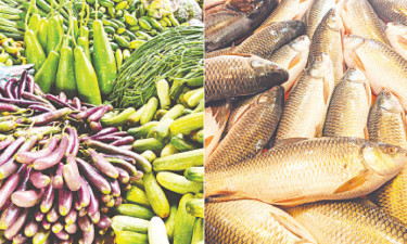 ঈদের পর মাছ-সবজি চড়া