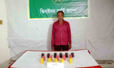 কালীগঞ্জে ১৬ ককটেলসহ বিএনপি কর্মী আটক