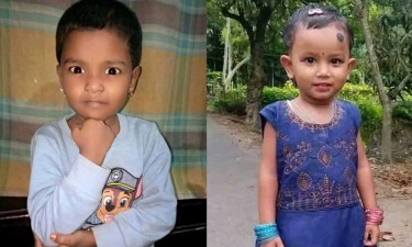 নিখোঁজের ২০ ঘণ্টা পর পুকুরে মিলল ২ কন্যা শিশুর বিবস্ত্র লাশ