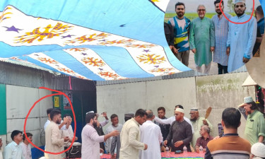 জামায়াতের কর্মীসভায় ছাত্রলীগ নেতা, ছবি ভাইরাল