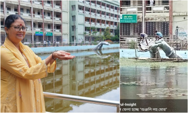 ভেঙে ফেলা হচ্ছে মুনমুনের হাতের মুদ্রা অবয়বে নির্মিত ভাস্কর্য