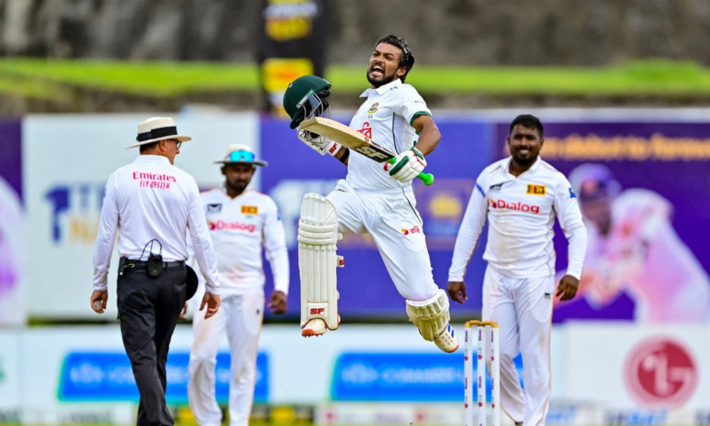 শান্তর জোড়া সেঞ্চুরির গল টেস্ট ড্র