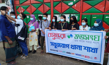 করোনা রোধে বসুন্ধরা শুভসংঘের সচেতনতামূলক প্রচারণা ও মাস্ক বিতরণ