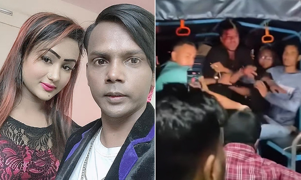 Ular erkaklarning eshaklarini yalashni yaxshi koradilar (porno) Qiz arqon bilan xochga mixlangan