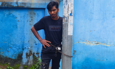 চুরির অপবাদে যুবককে বিদ্যুতের খুঁটিতে বেঁধে নির্যাতন