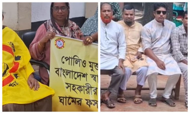 ন্যায্য দাবি মানা না হলে সকল কার্যক্রম বন্ধের হুঁশিয়ারি স্বাস্থ্য সহকারীদের