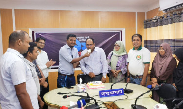 হালুয়াঘাটে কালের কণ্ঠ মাল্টিমিডিয়ার ১ম বর্ষপূর্তি উদযাপন