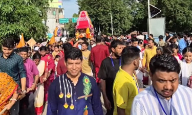 বান্দরবানে উল্টোরথ যাত্রার মাধ্যমে শেষ হলো সনাতন ধর্মাবলম্বীদের রথযাত্রা উৎসব
