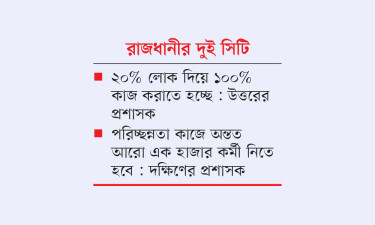 পরিচ্ছন্ন নগর নিশ্চিতে জনবল সংকটই বড় বাধা