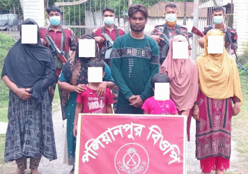 মহেশপুর সীমান্তে ৭ বাংলাদেশিকে হস্তান্তর বিএসএফের