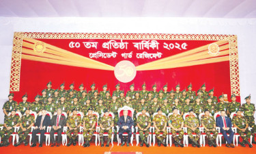 সদর দপ্তরে রাষ্ট্রপতিকে অভ্যর্থনা