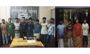 নাটোরে সেনাবাহিনীর অভিযানে প্রতারক চক্রের ১২ সদস্য গ্রেপ্তার