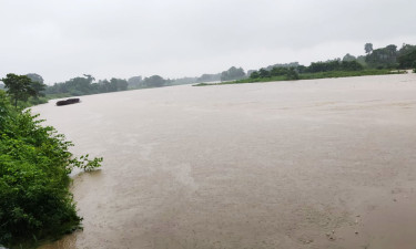 ভারি বর্ষণ ও পাহাড়ি ঢলে বেড়েছে গোমতীর পানি