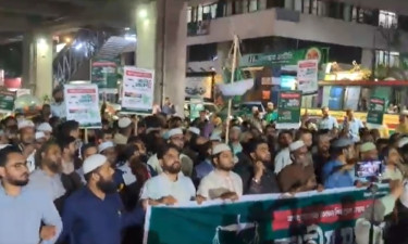 কারওয়ান বাজারে চলছে জামায়াতে ইসলামীর প্রচারণা
