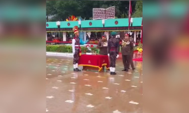 শেষ হলো নবীন সৈনিকদের প্রশিক্ষণ সমাপনী কুচকাওয়াজ অনুষ্ঠান
