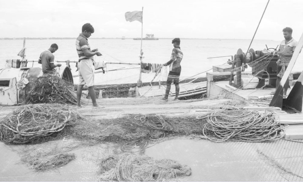 রাজবাড়ীর গোয়ালন্দে পদ্মায় পানি বাড়তে শুরু করেছে