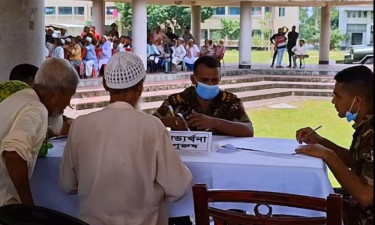 অসহায়দের বিনা মূল্যে চিকিৎসাসেবা দিল সেনাবাহিনী