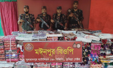 ব্রাহ্মণবাড়িয়ায় ১ কোটি ২০ লাখ টাকার ভারতীয় শাড়ি উদ্ধার