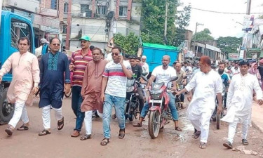 দেশে আইন-শৃঙ্খলা পরিস্থিতি অবনতির প্রতিবাদে বাঘায় বিএনপির বিক্ষোভ