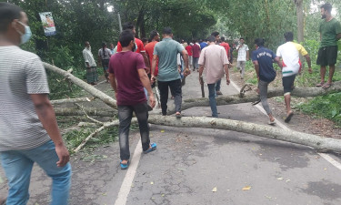 এনসিপির আগমন ঠেকাতে আ. লীগ-সহযোগীদের সড়ক অবরোধ