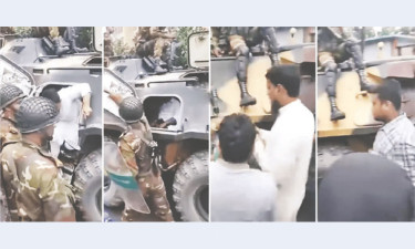 সাঁজোয়া যানে সেনা ও র‌্যাবের পাহারায় শহর ছাড়লেন এনসিপি নেতারা