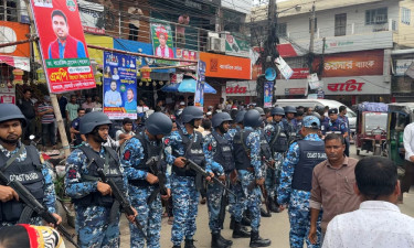 এনসিপির পদযাত্রা ঘিরে ফরিদপুরে কঠোর নিরাপত্তা