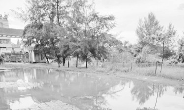 জলাবদ্ধ বরিশাল বিশ্ববিদ্যালয় ক্যাম্পাস