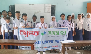 বসুন্ধরা শুভসংঘের আয়োজনে সাতক্ষীরায় রচনা প্রতিযোগিতা