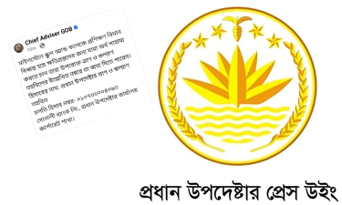 আর্থিক সহায়তা চেয়ে পোস্টটি সরিয়ে নিল প্রধান উপদেষ্টার প্রেস উইং