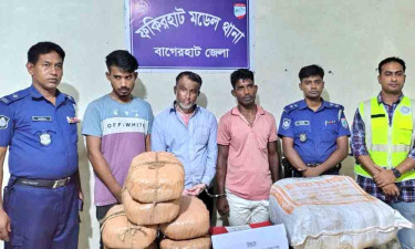 ফকিরহাটে ২০ কেজি গাঁজাসহ তিন মাদক কারবারি গ্রেপ্তার