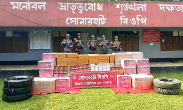 এক দিনের ব্যবধানে আরো আড়াই কোটি টাকার ভারতীয় পণ্য জব্দ