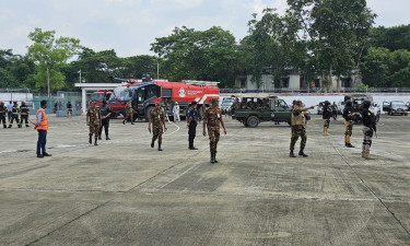 ওসমানী বিমানবন্দরে নিরাপত্তা মহড়া অনুষ্ঠিত