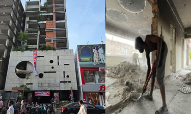 আ. লীগের কেন্দ্রীয় কার্যালয় পরিষ্কার করছে কারা?