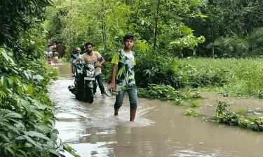 হাইমচরের নিম্নাঞ্চল প্লাবিত, জনজীবনে ভোগান্তি