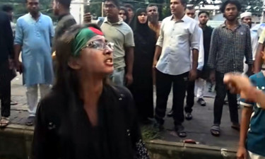 দুই জুলাইযোদ্ধার মধ্যে বাগবিতণ্ডা