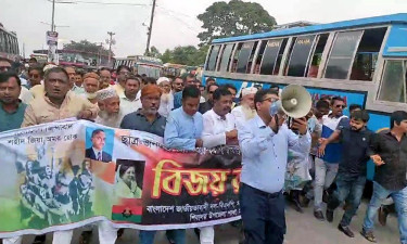 শিবালয় উপজেলা বিএনপির বিজয় শোভাযাত্রা অনুষ্ঠিত