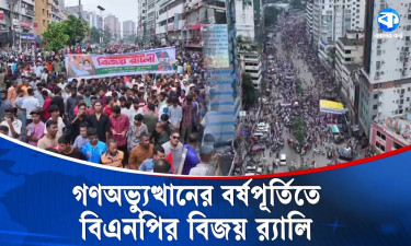বিএনপির বিজয় র‍্যালি উপলক্ষে নয়াপল্টনে নেতাকর্মীদের ঢল