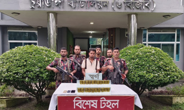 দামুড়হুদা সীমান্তে ২১ সোনার বারসহ আটক ১