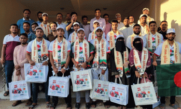 কুলাউড়ায় আহত যোদ্ধারা পেলেন জুলাই শহীদ স্মৃতি ফাউন্ডেশনের উপহার