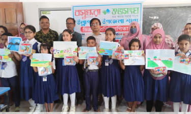 উল্লাপাড়ায় বসুন্ধরা শুভসংঘের উদ্যোগে চিত্রাঙ্কন প্রতিযোগিতা
