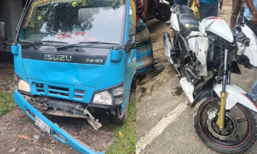 রাঙামাটিতে কাভার্ড ভ্যান ও মোটরসাইকেলের মুখোমুখি সংঘর্ষ, নিহত ১