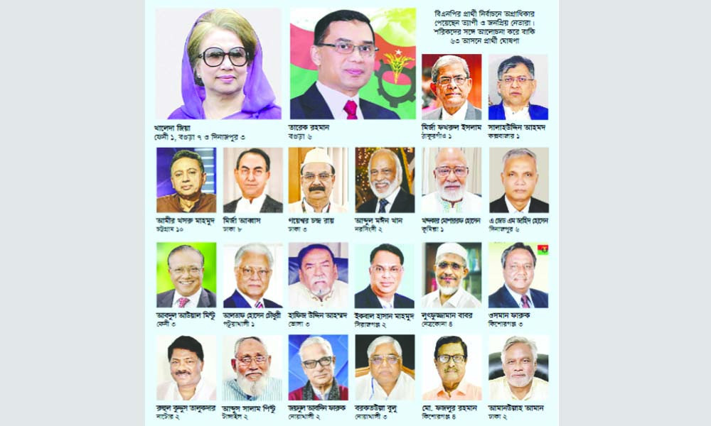 ২৩৭ আসনে বিএনপির প্রার্থী ঘোষণা